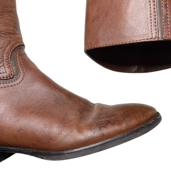 Tory Burch Brown Leather Knee-High Boots Size 7.5 - Picture 4 of 7